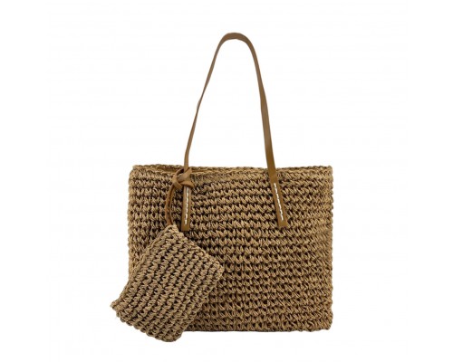 Bolso Tote Rafia Paja